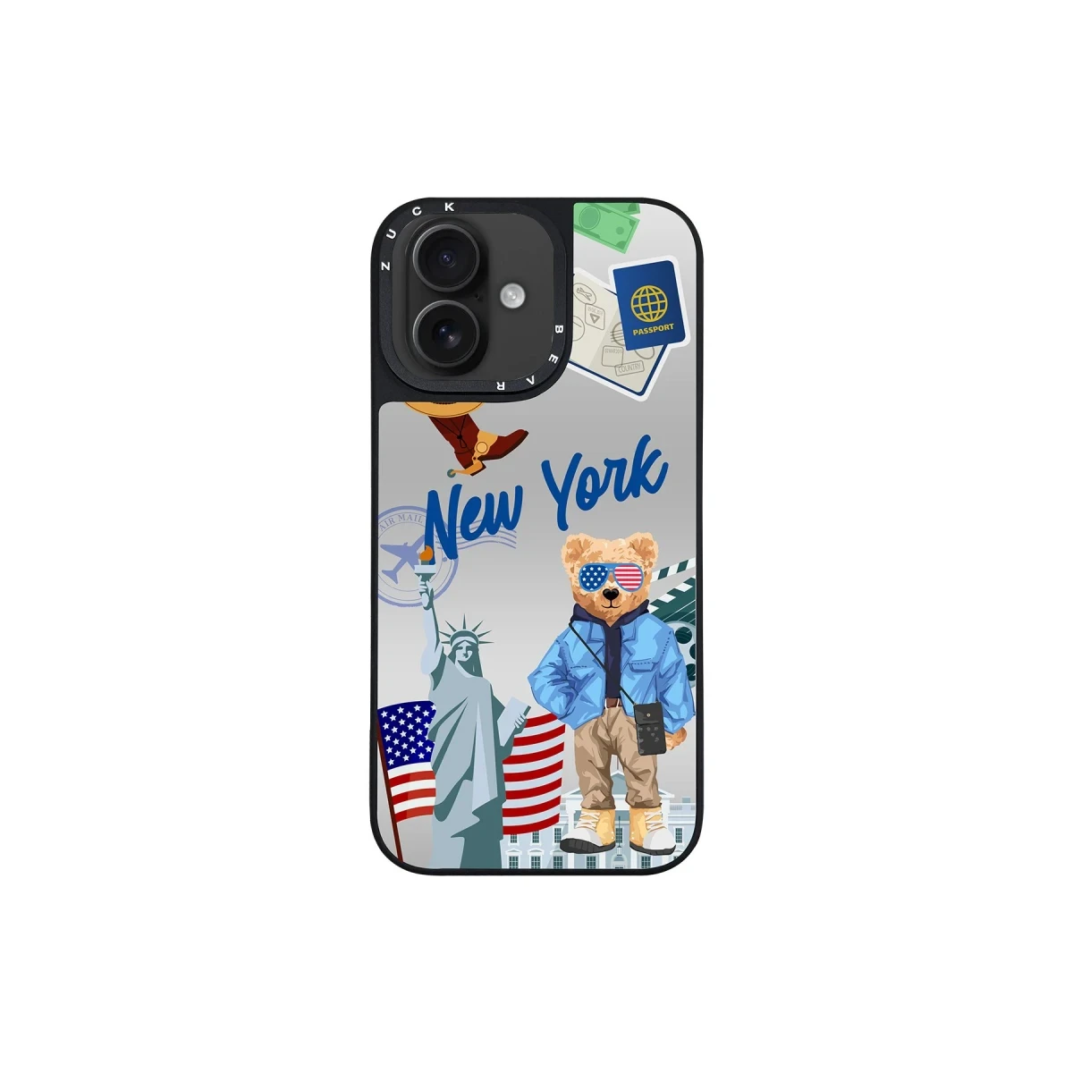 ZuckBear Apple iPhone 16 Benard Mirror Magsafe Kapak - New York
